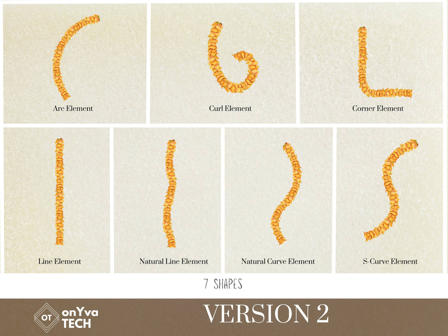 Ilima Lei | Hawaiian PNG Decorative Element Liʻiliʻi Pack | Digital Download