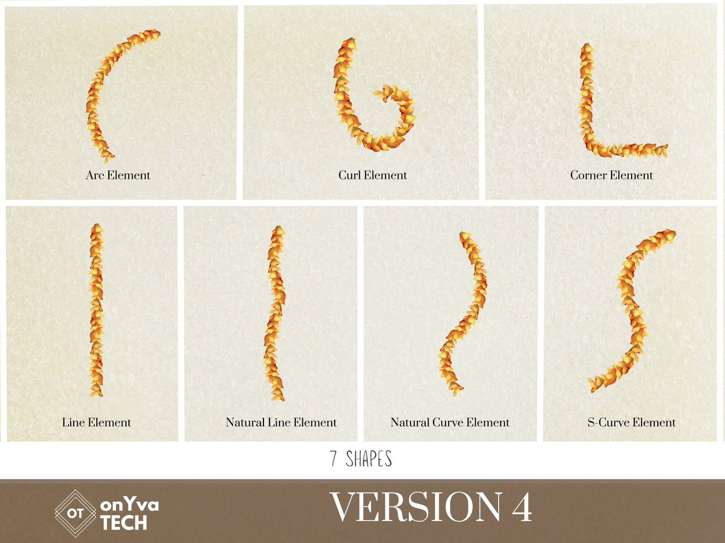 Ilima Lei | Hawaiian PNG Decorative Element Liʻiliʻi Pack | Digital Download