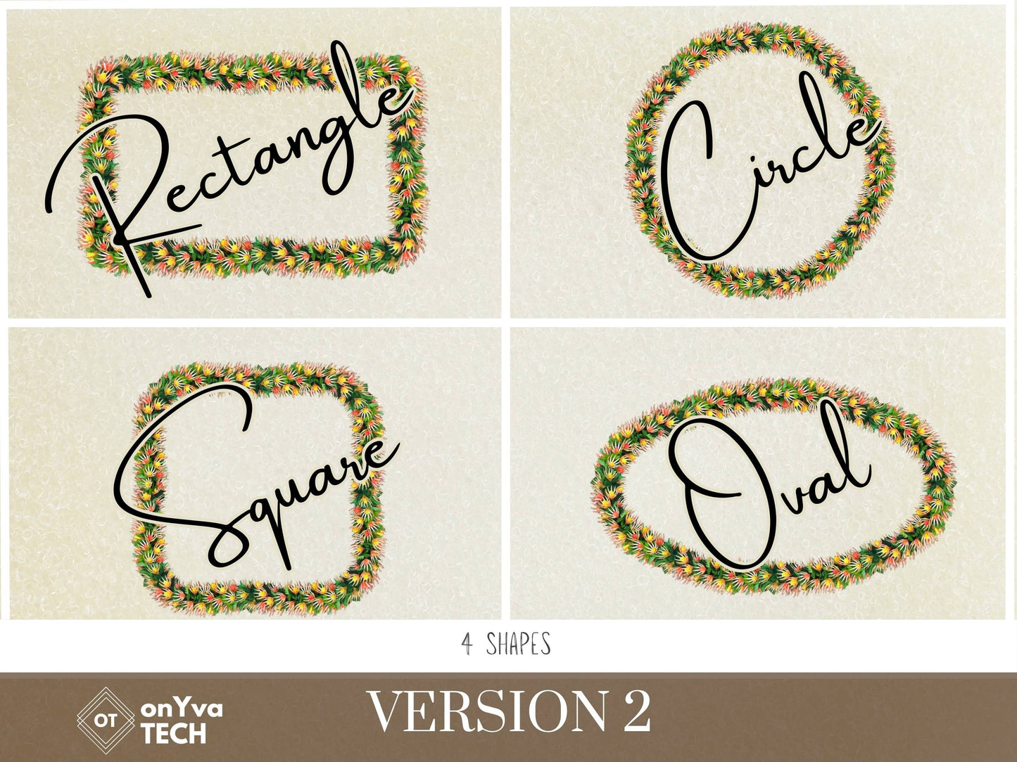 Kukunaokala Lei | Hawaiian Frame PNG Liʻiliʻi Pack | Digital Download