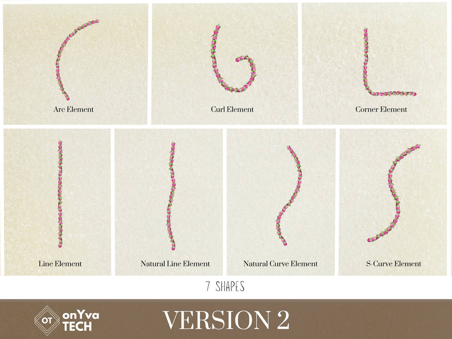 Lokelani Buds Lei | Hawaiian PNG Decorative Element Liʻiliʻi Pack | Digital Download
