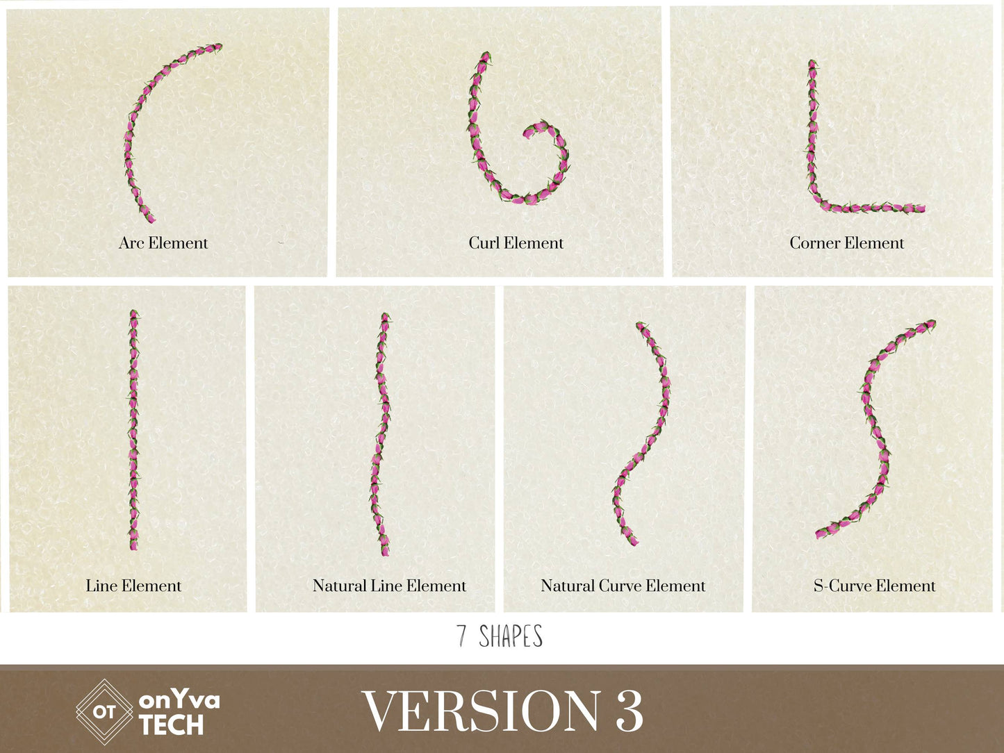 Lokelani Buds Lei | Hawaiian PNG Decorative Element Liʻiliʻi Pack | Digital Download