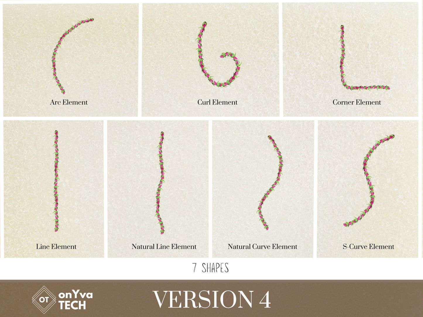 Lokelani Buds Lei | Hawaiian PNG Decorative Element Liʻiliʻi Pack | Digital Download