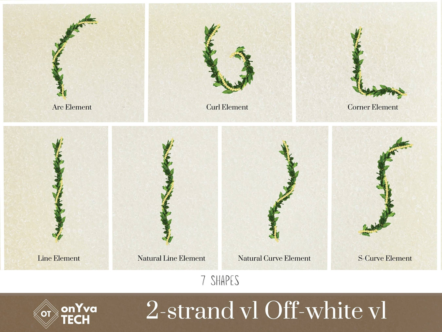 Maile Pikake 2-strand Lei | Hawaiian PNG Decorative Element Liʻiliʻi Pack | Digital Download