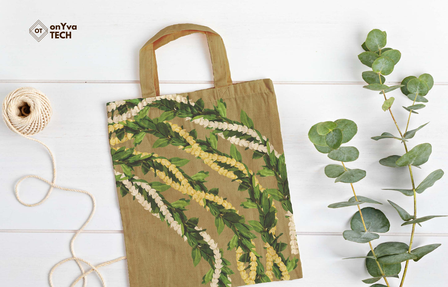 Maile Pikake 3-strand Lei | Hawaiian PNG Decorative Element Set | Digital Download