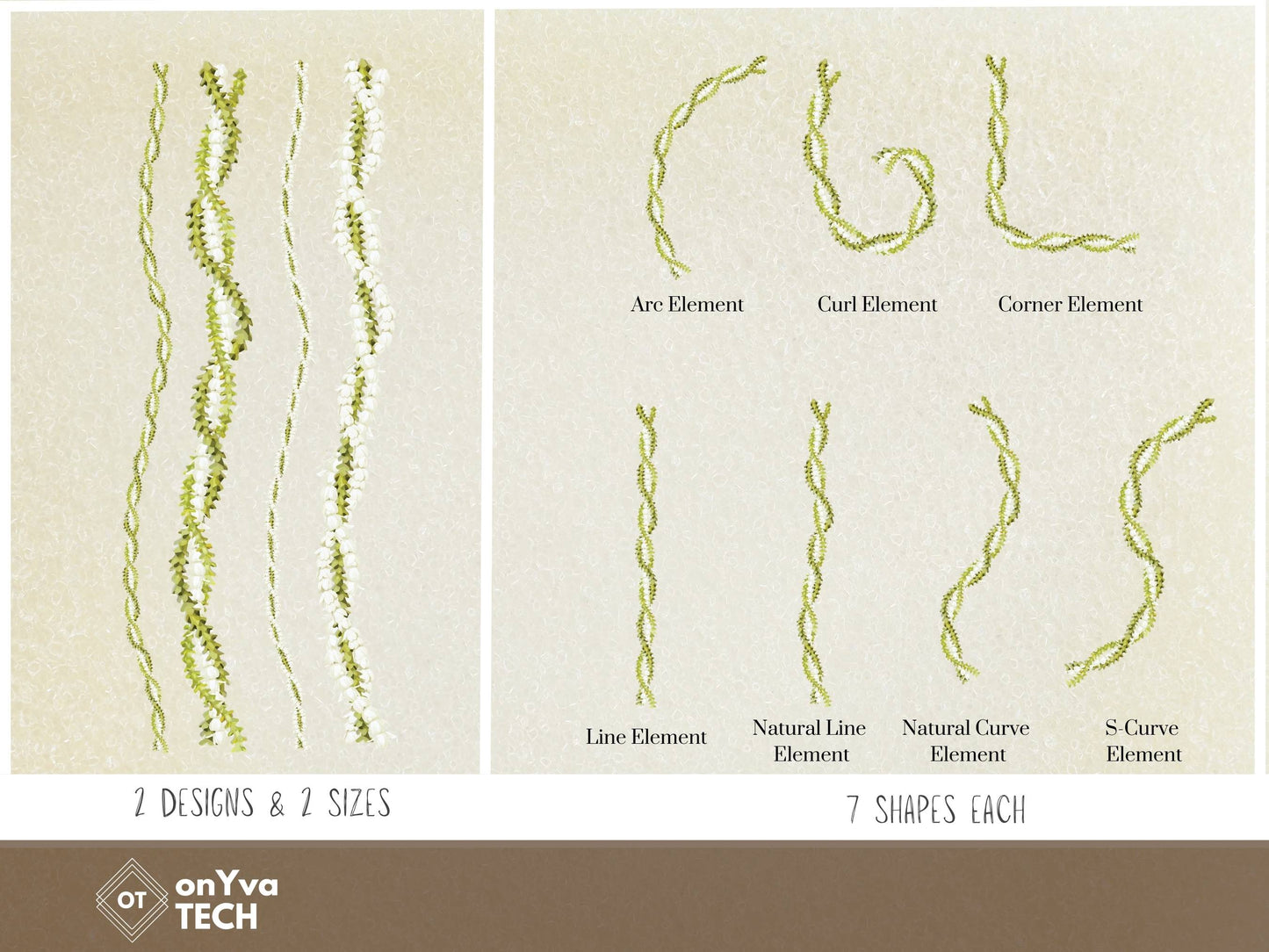 Pakalana Pikake 3 Strand Twist Lei | Hawaiian PNG Decorative Element Set | Digital Download
