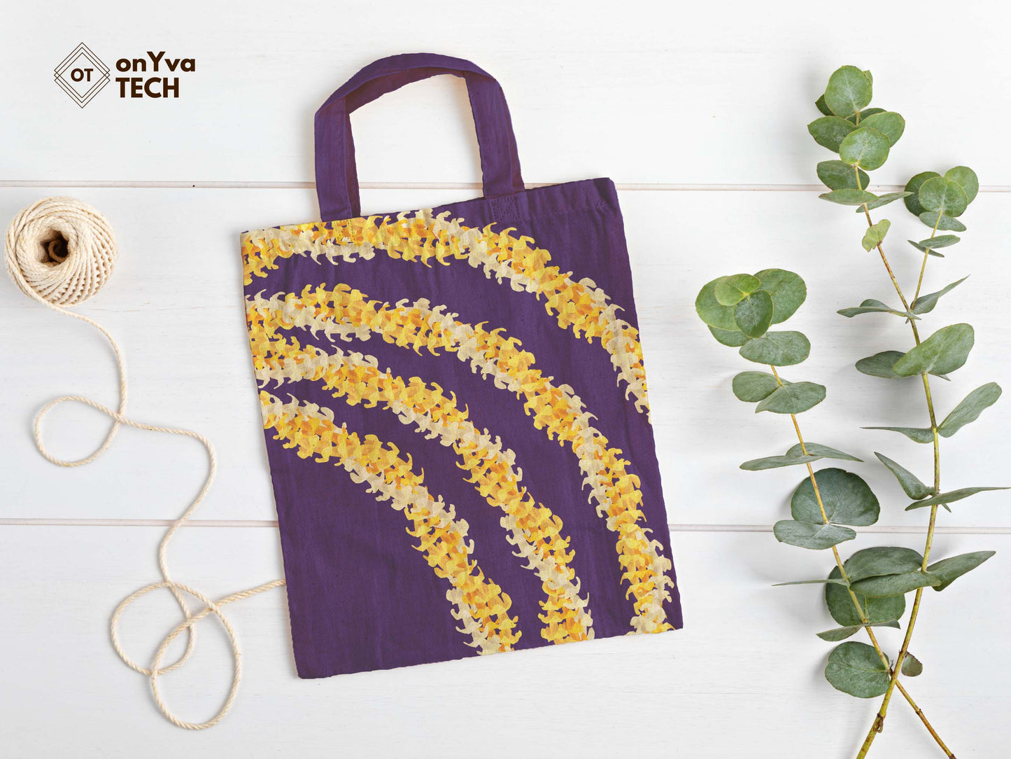 Puakenikeni Tricolor 3 Strand Twist Lei | Hawaiian PNG Decorative Element Set | Digital Download