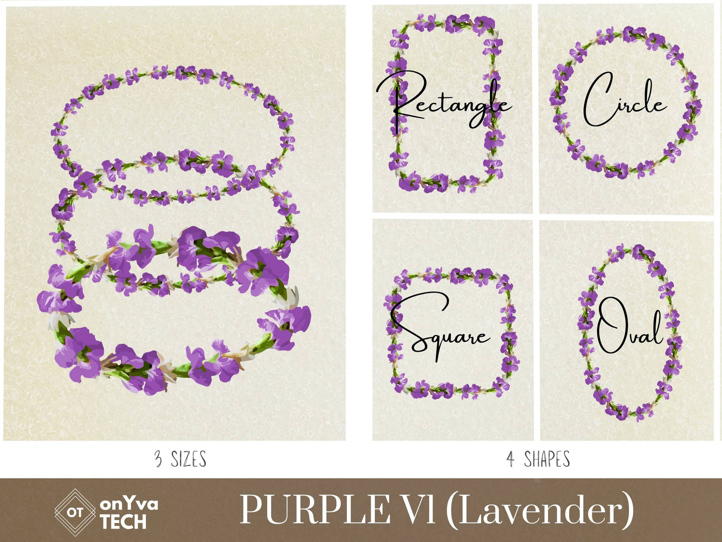 Tuberose Carnation Lei | Hawaiian Frame PNG Bundle | Digital Download