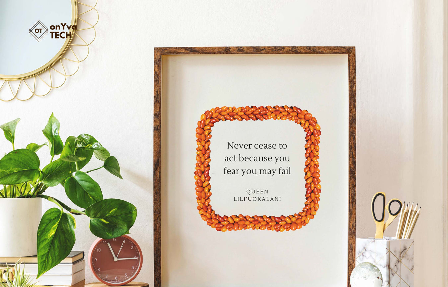 Wiliwili Seed Lei | Hawaiian Frame PNG Bundle | Digital Download