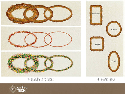 Kukunaokala Lei | Hawaiian Frame PNG Bundle | Digital Download
