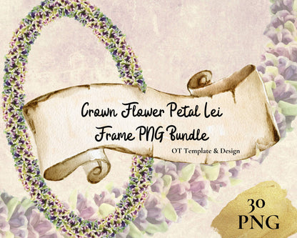 crown flower petal lei PNG
