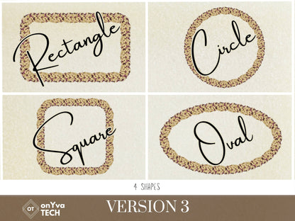 Crown Flower Petal Lei | Hawaiian Frame PNG Liʻiliʻi Pack | Digital Download