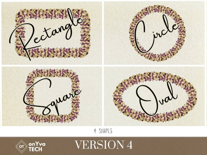 Crown Flower Petal Lei | Hawaiian Frame PNG Liʻiliʻi Pack | Digital Download