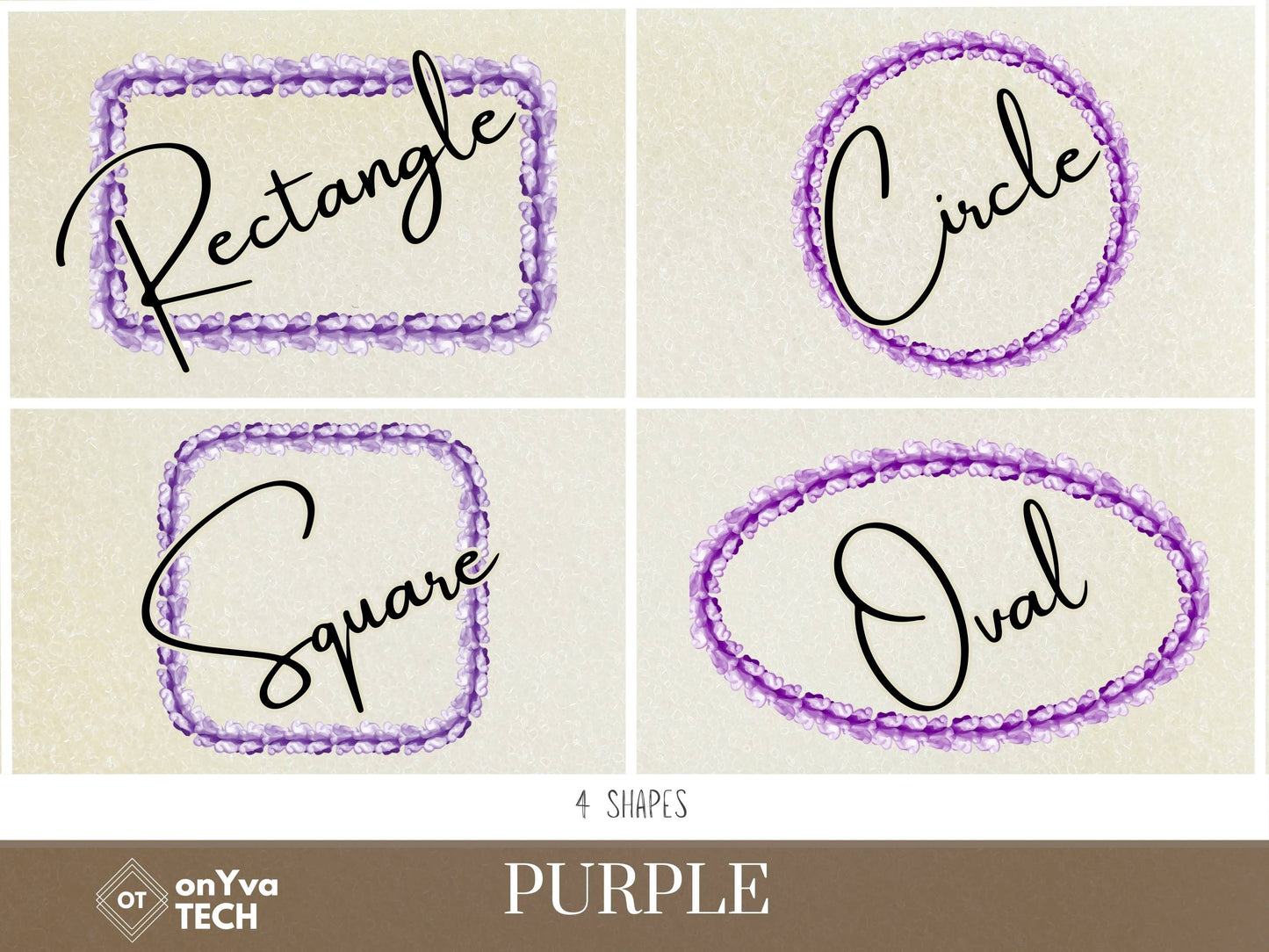 Crown Flower Purple or White Lei | Hawaiian Frame PNG Liʻiliʻi Pack | Digital Download