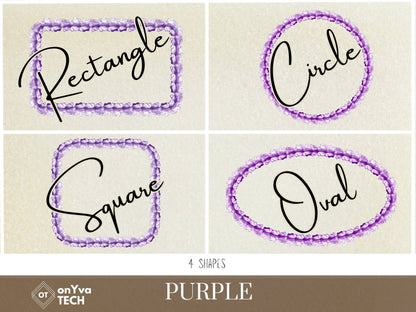 Crown Flower Purple or White Lei | Hawaiian Frame PNG Liʻiliʻi Pack | Digital Download