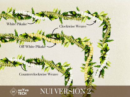 Maile Pikake Pakalana 3 Strand Nui Open Lei | Hawaiian Frame PNG Bundle | Digital Download