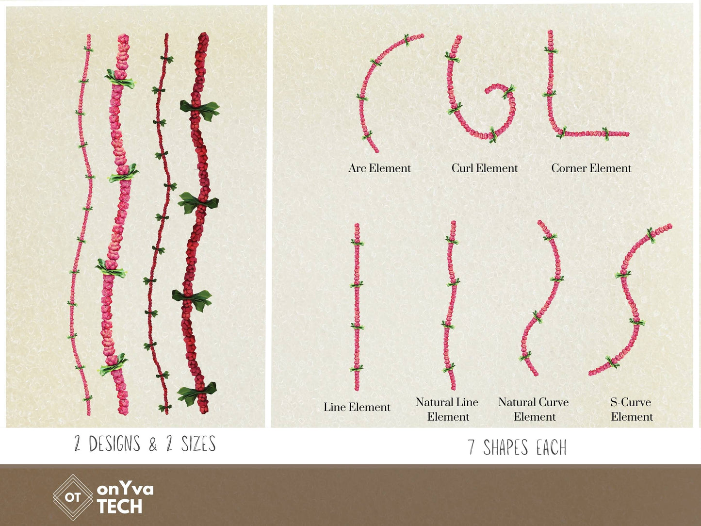Hee Berry Lei | Hawaiian PNG Decorative Element Set | Digital Download