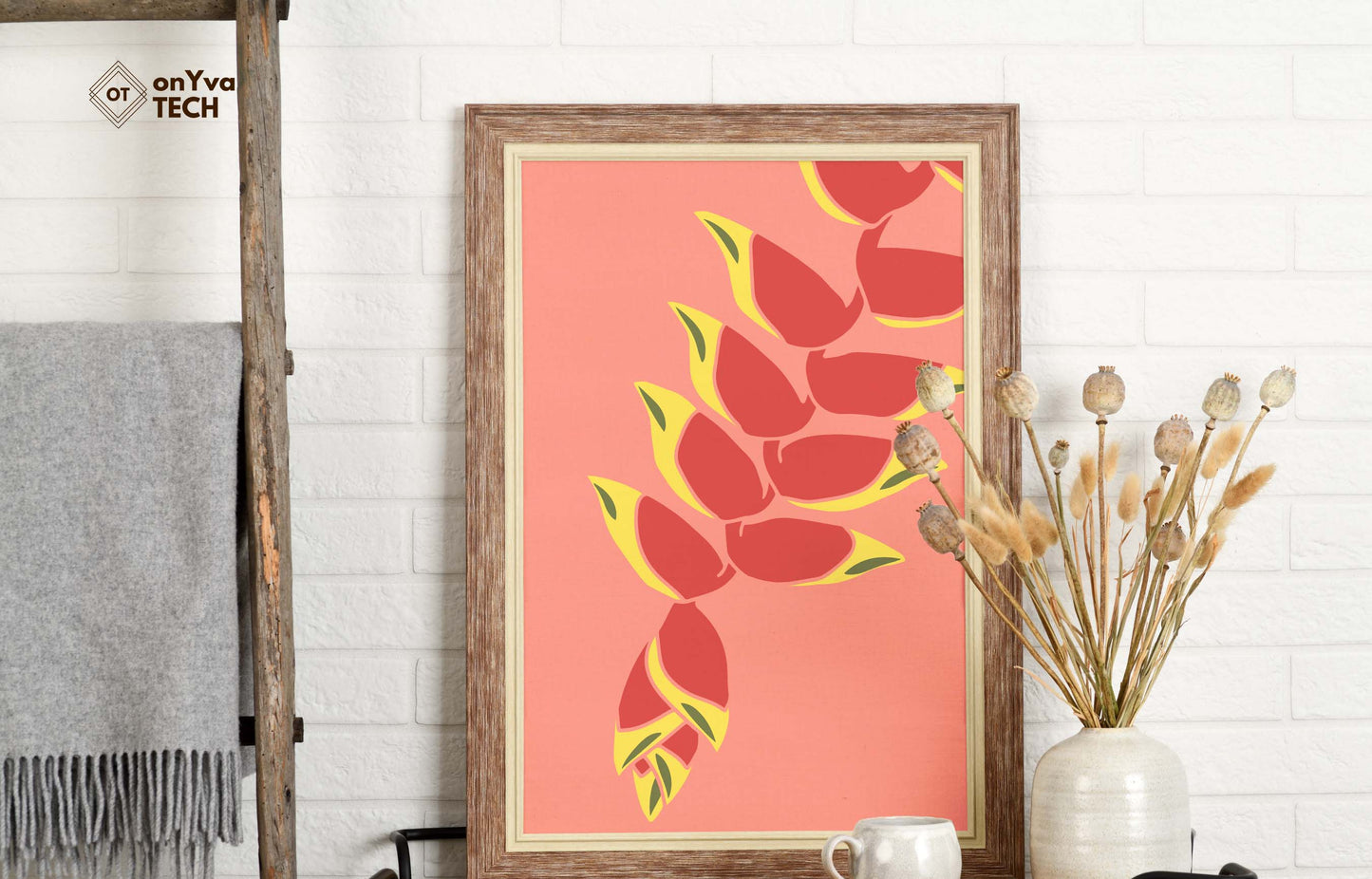 Heliconia Hanging Lobster Claw SVG PNG | Hawaiian Nature Clipart Bundle | Digital Download