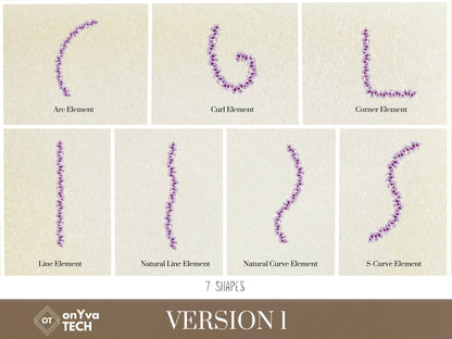 Honohono Orchid Lei | Hawaiian PNG Decorative Element Liʻiliʻi Pack | Digital Download