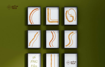 Ilima Lei | Hawaiian PNG Decorative Element Set | Digital Download