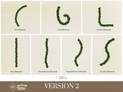Kukui Leaf Lei | Hawaiian PNG Decorative Element Liʻiliʻi Pack | Digital Download