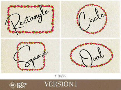 Lokelani Buds Lei | Hawaiian Frame PNG Liʻiliʻi Pack | Digital Download