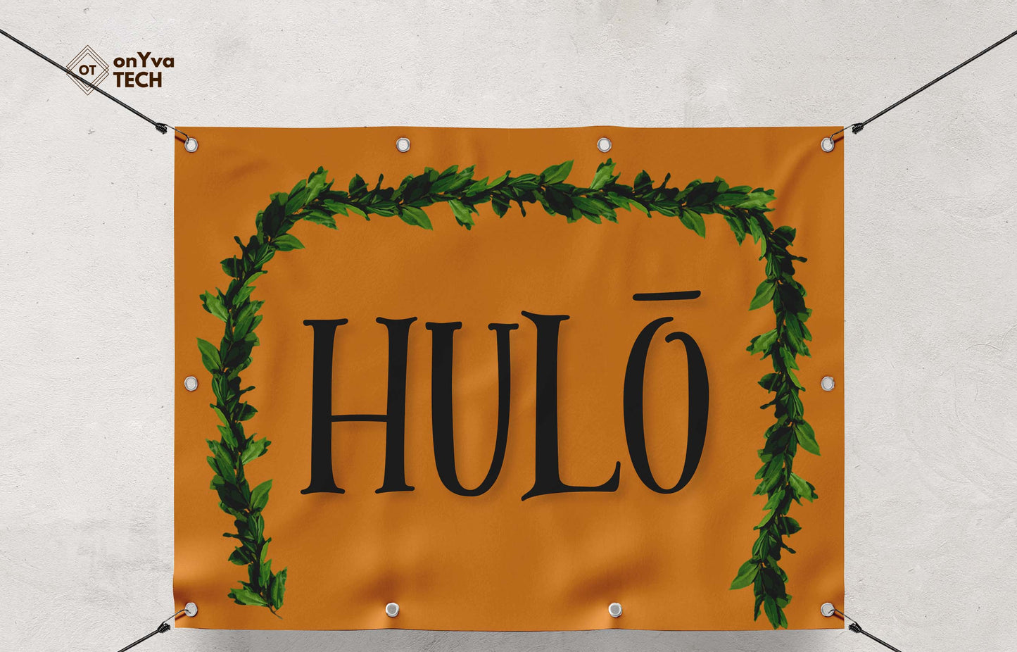 Maile Open Lei | Hawaiian Frame PNG Bundle | Digital Download