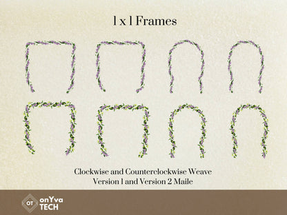 Maile Pikake Honohono 3 Strand Twist Open Lei | Hawaiian Frame PNG Bundle | Digital Download