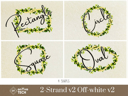 Maile Pikake 2-strand Lei | Hawaiian Frame PNG Liʻiliʻi Pack | Digital Download