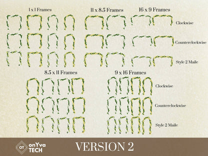 Maile Pikake 3-strand Open Lei | Hawaiian Frame PNG Bundle | Digital Download