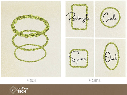 Mokihana Double 3 Strand Twist Lei | Hawaiian Frame PNG Bundle | Digital Download