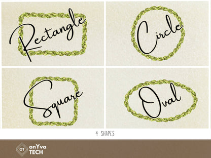 Mokihana Double 3 Strand Twist Lei | Hawaiian Frame PNG Liʻiliʻi Pack | Digital Download