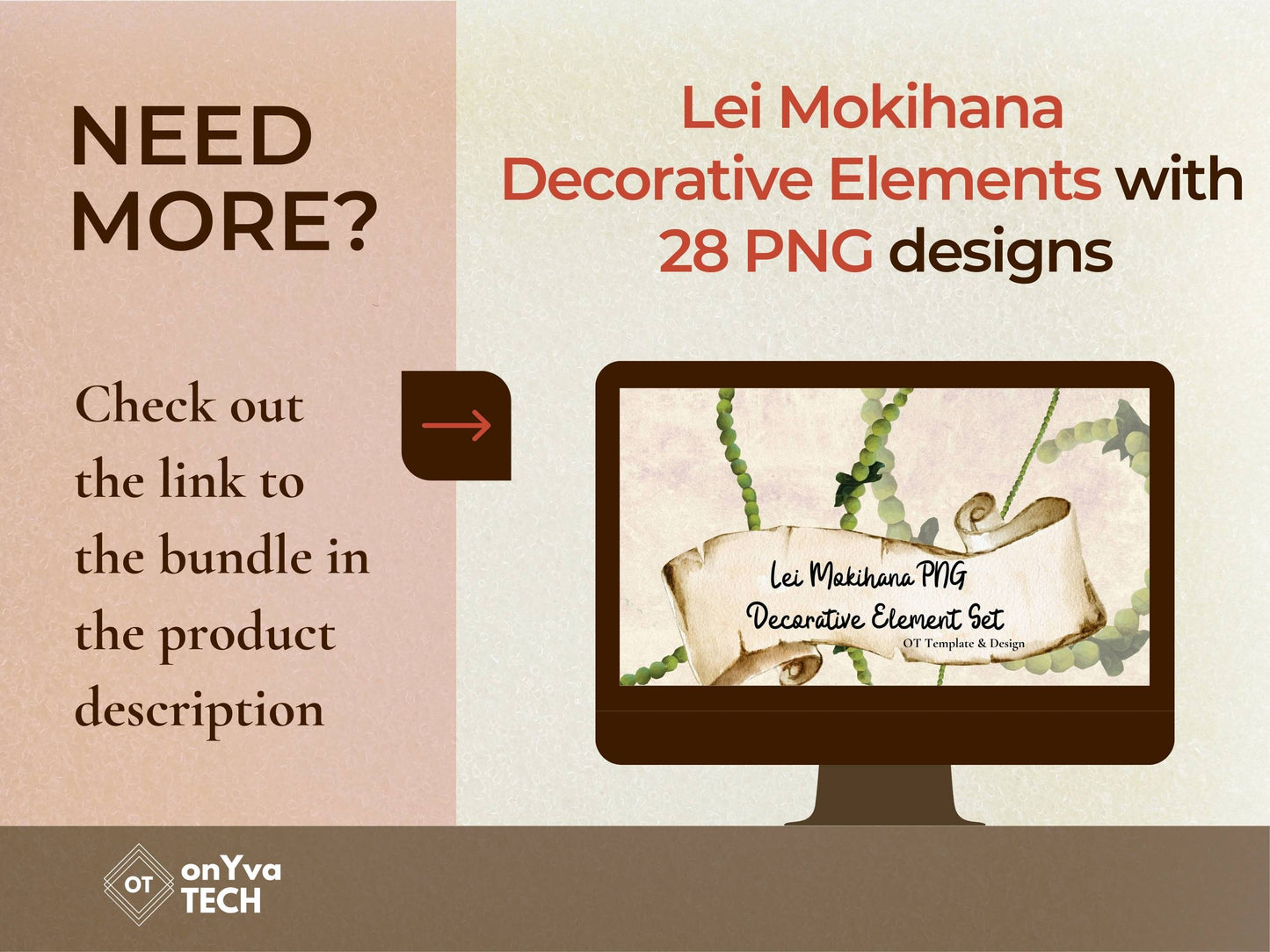 Mokihana Lei | Hawaiian PNG Decorative Element Liʻiliʻi Pack | Digital Download