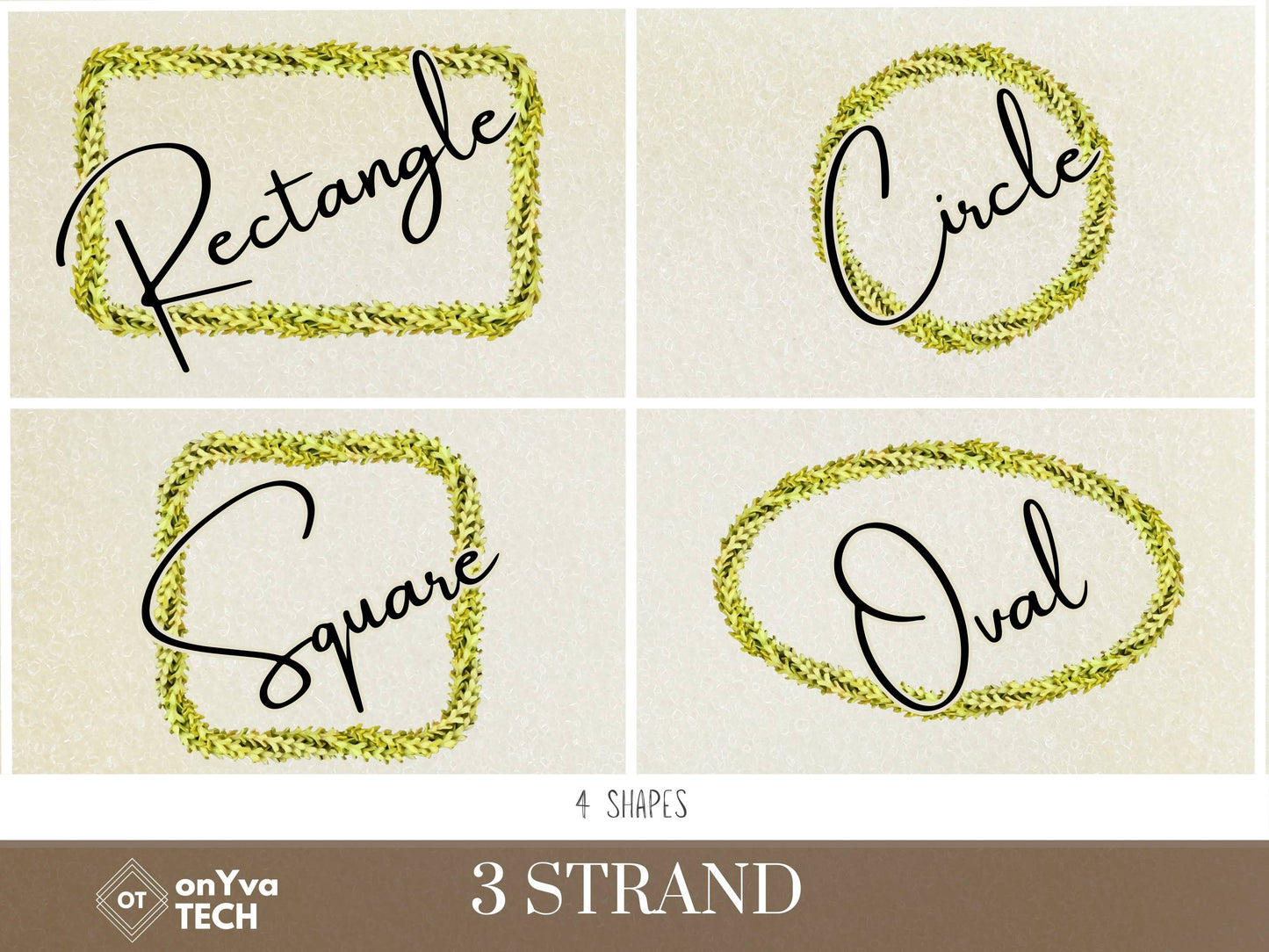 Pakalana 3 Strand Twist Lei | Hawaiian Frame PNG Liʻiliʻi Pack | Digital Download