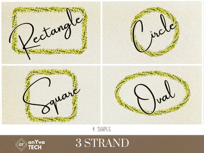 Pakalana 3 Strand Twist Lei | Hawaiian Frame PNG Liʻiliʻi Pack | Digital Download