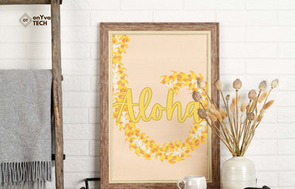Puakenikeni Pikake 3 Strand Twist Lei | Hawaiian PNG Decorative Element Set | Digital Download