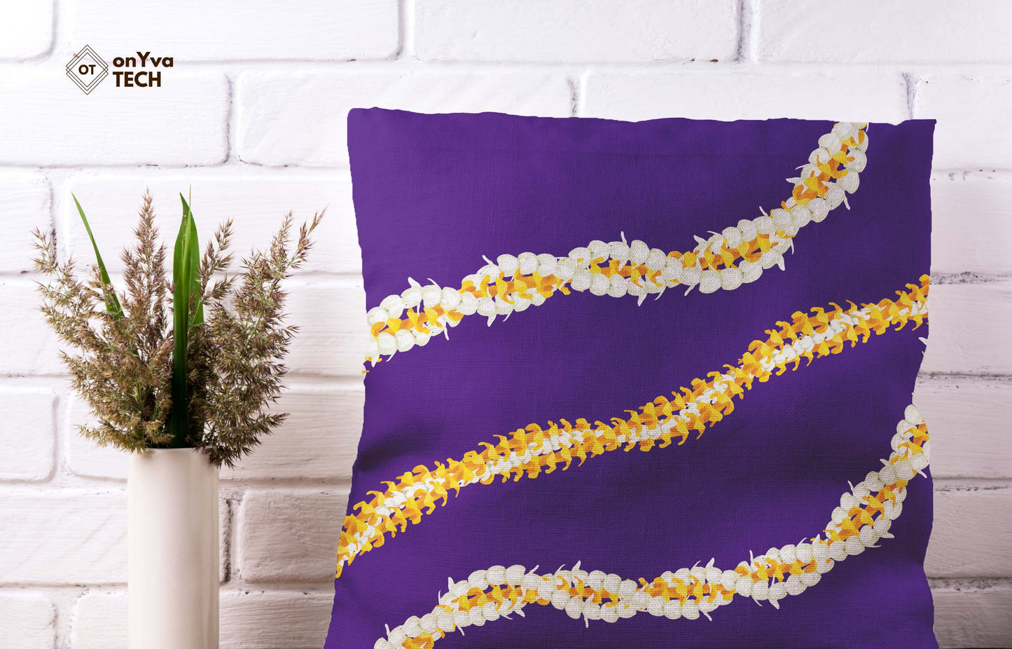 Puakenikeni Pikake 3 Strand Twist Lei | Hawaiian PNG Decorative Element Set | Digital Download