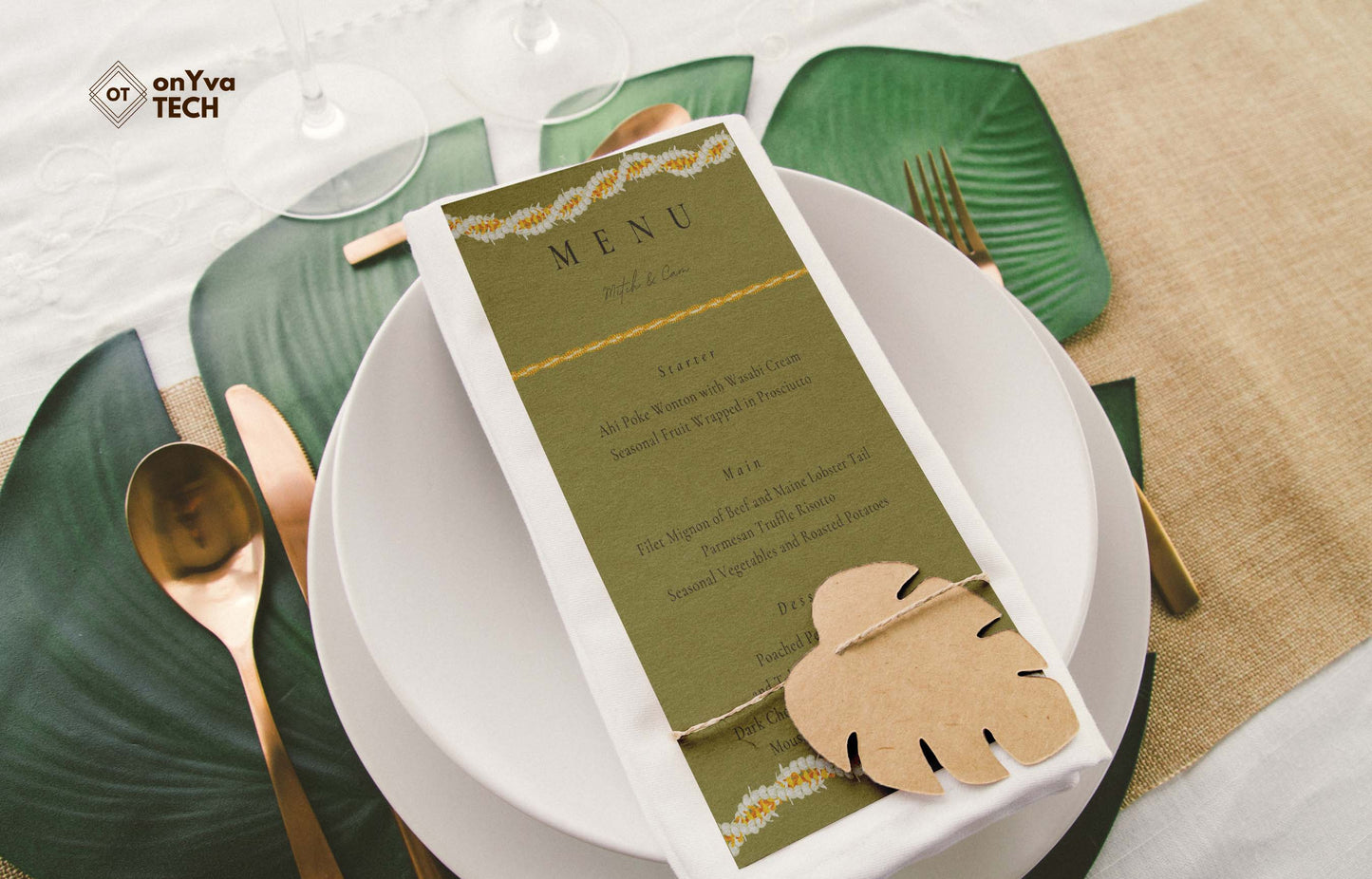Puakenikeni Pikake 3 Strand Twist Lei | Hawaiian PNG Decorative Element Set | Digital Download