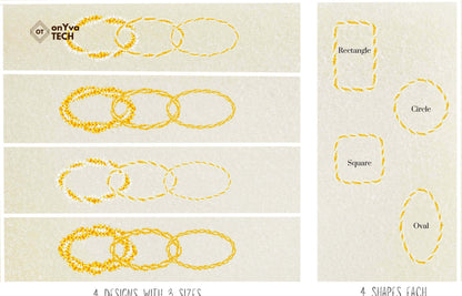 Puakenikeni Pikake 3 Strand Twist Lei | Hawaiian Frame PNG Bundle | Digital Download