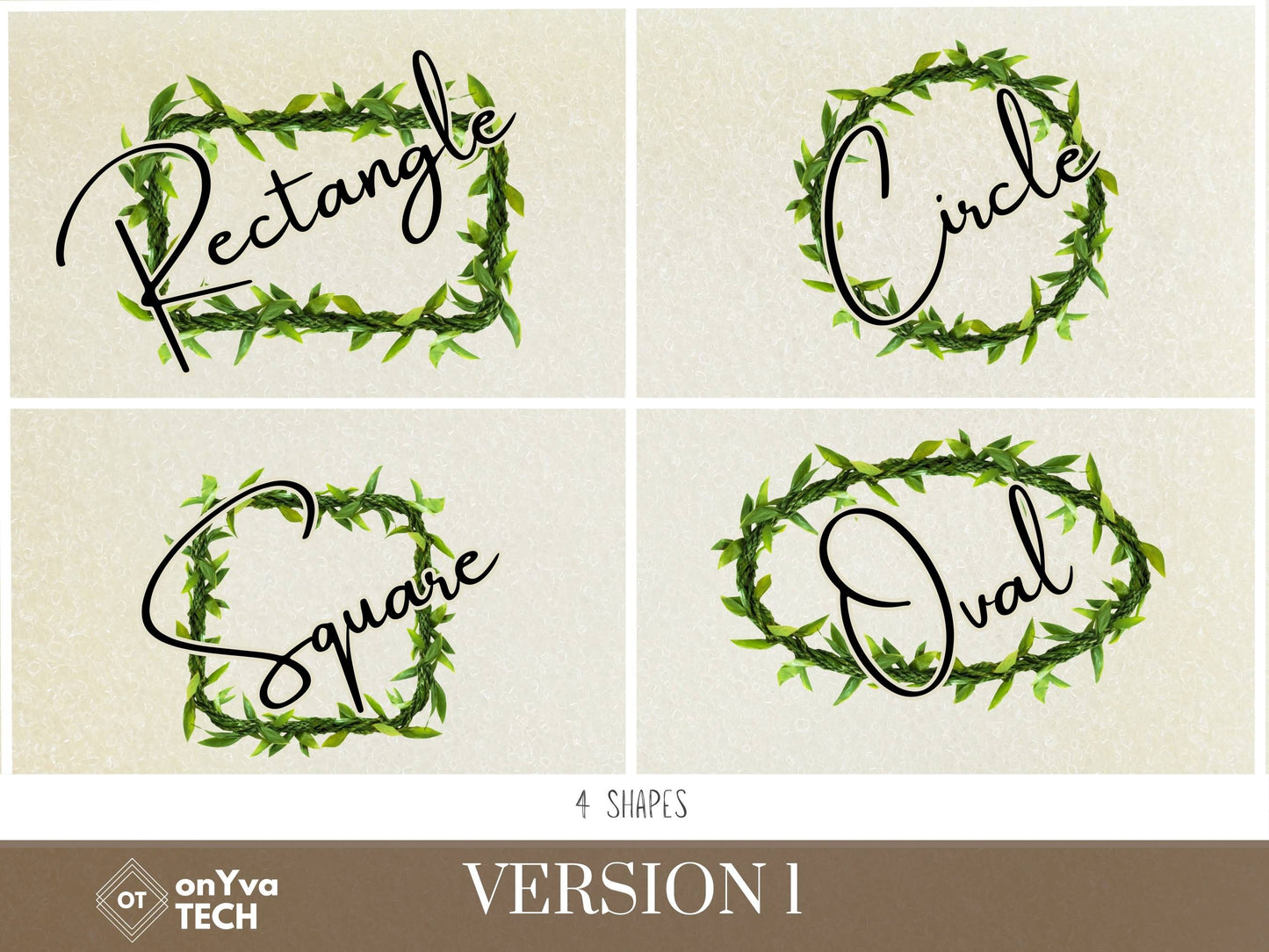 Ti Leaf Rope Lei | Hawaiian Frame PNG Liʻiliʻi Pack | Digital Download