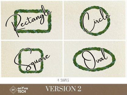 Ti Leaf Rope Lei | Hawaiian Frame PNG Liʻiliʻi Pack | Digital Download