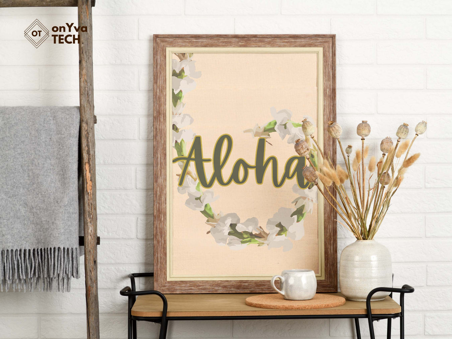 Tuberose Carnation Lei | Hawaiian PNG Decorative Element Set | Digital Download