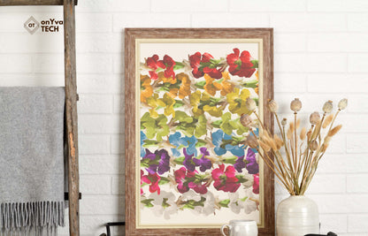 Tuberose Carnation Lei | Rainbow Hawaiian Frame PNG Bundle Collection | Digital Download