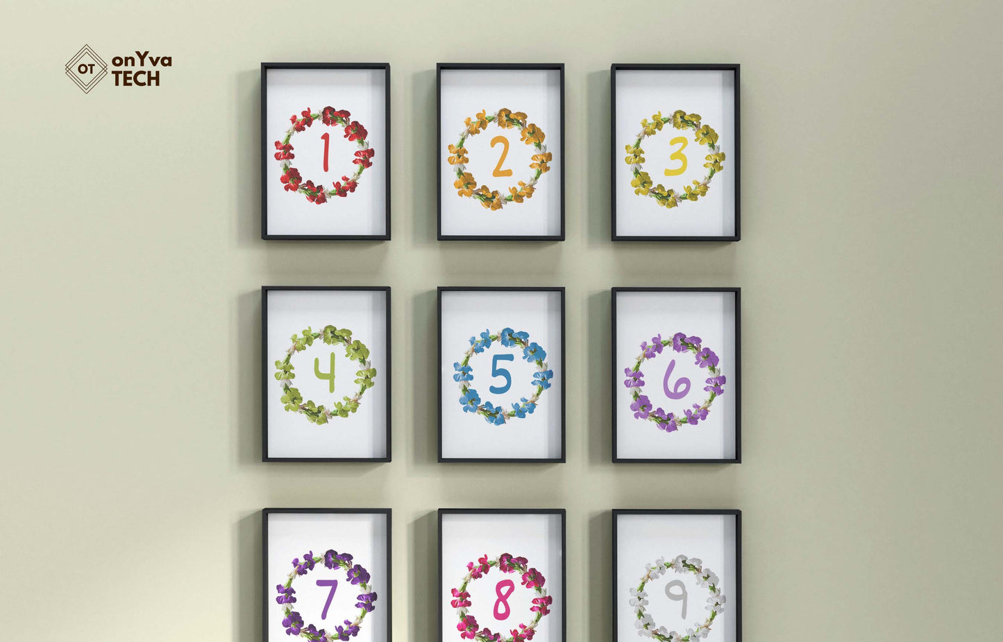 Tuberose Carnation Lei | Rainbow Hawaiian Frame PNG Bundle Collection | Digital Download