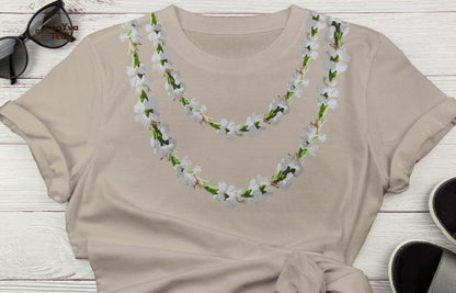 Tuberose Carnation Lei | Hawaiian Frame PNG Bundle | Digital Download