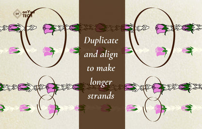 Tuberose Pink Lokelani Lei SVG PNG | Hawaiian Nature Clipart Bundle | Digital Download