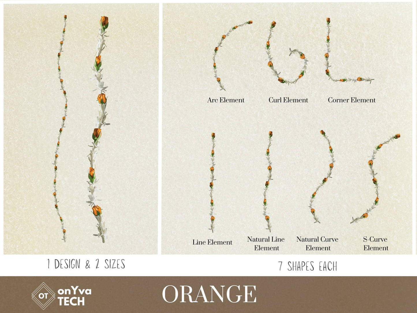 Tuberose Lokelani Lei | Hawaiian PNG Decorative Element Set | Digital Download