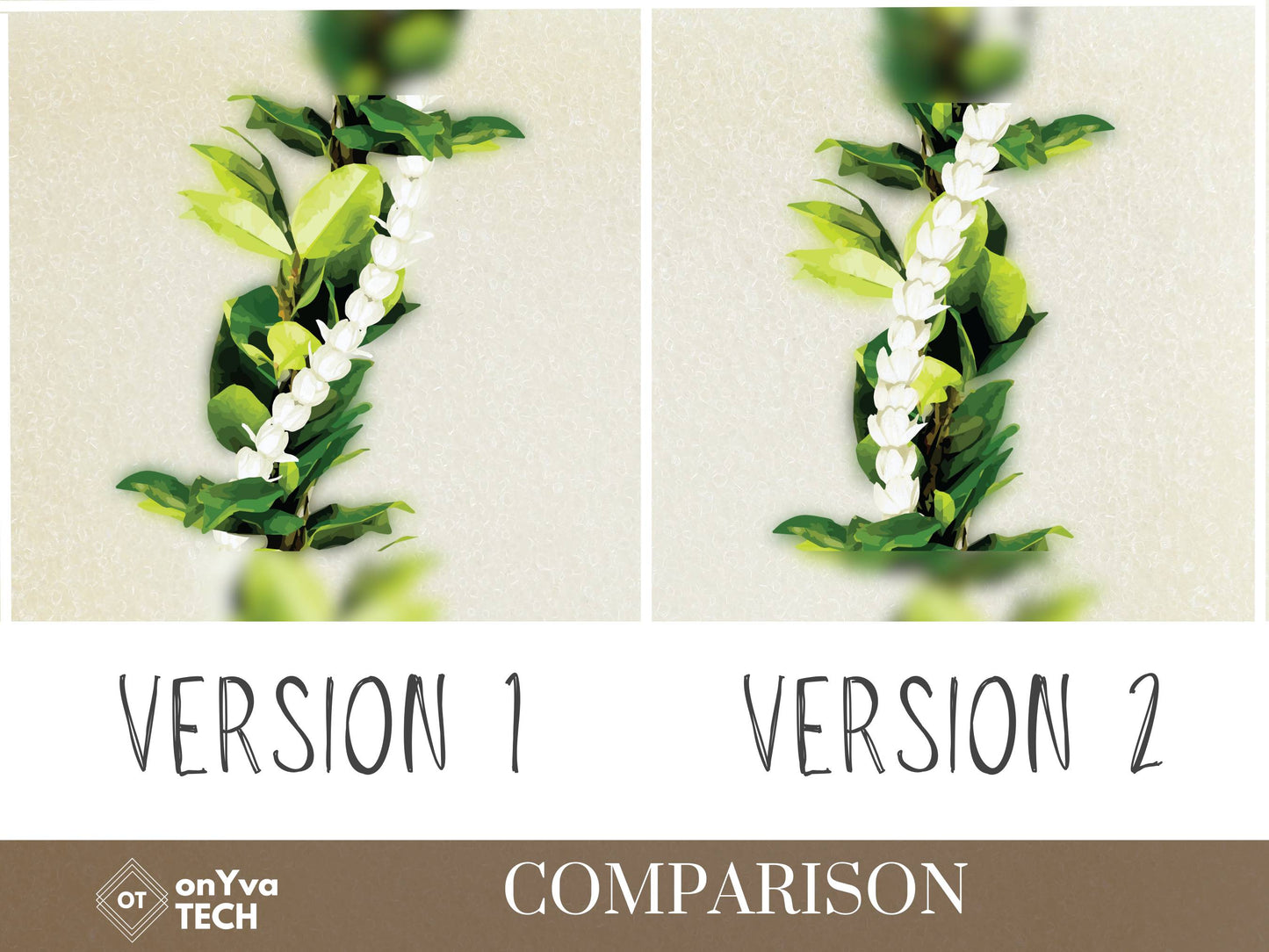 Maile Pikake 3-strand Open Lei | Hawaiian Frame PNG Bundle | Digital Download