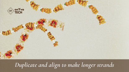 Ilima Tuberose Lei | Hawaiian PNG Decorative Element Set | Digital Download
