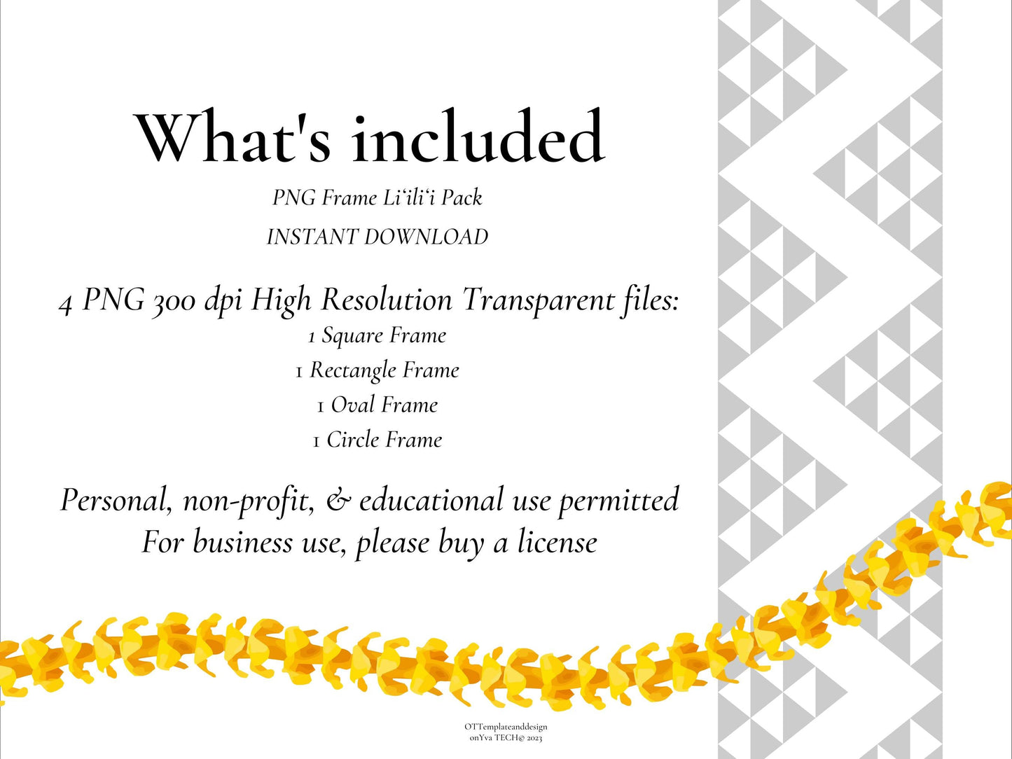 Hawaiian PNG Bundle Description